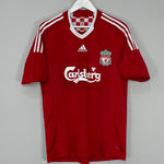 Shop 2008/10 LIVERPOOL GERRARD #8 HOME SHIRT (M) ADIDAS, classic football shirts, vintage football shirts & retro soccer jerseys at Cult Kits