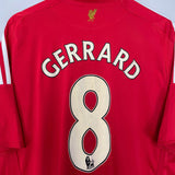 Shop 2008/10 LIVERPOOL GERRARD #8 HOME SHIRTS (XL) ADIDAS, classic football shirts, vintage football shirts & retro soccer jerseys at Cult Kits