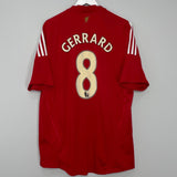 Shop 2008/10 LIVERPOOL GERRARD #8 HOME SHIRTS (XL) ADIDAS, classic football shirts, vintage football shirts & retro soccer jerseys at Cult Kits