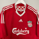 Shop 2008/10 LIVERPOOL GERRARD #8 HOME SHIRTS (XL) ADIDAS, classic football shirts, vintage football shirts & retro soccer jerseys at Cult Kits