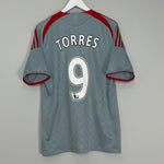 Shop 2008/10 LIVERPOOL TORRES #9 AWAY SHIRT (L) ADIDAS, classic football shirts, vintage football shirts & retro soccer jerseys at Cult Kits