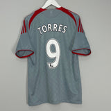 Shop 2008/10 LIVERPOOL TORRES #9 AWAY SHIRT (L) ADIDAS, classic football shirts, vintage football shirts & retro soccer jerseys at Cult Kits