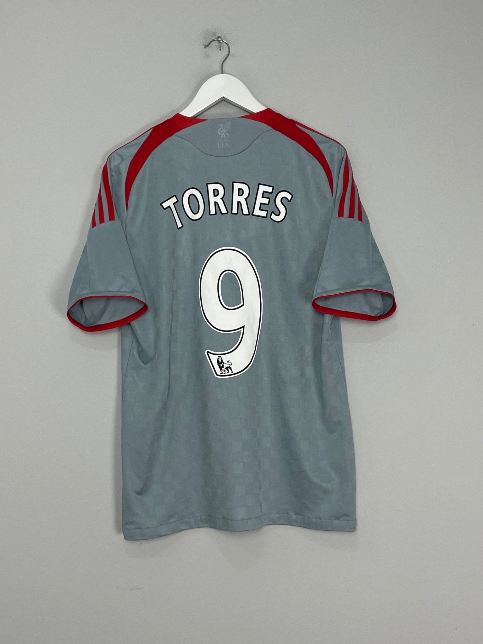 Shop 2008/10 LIVERPOOL TORRES #9 AWAY SHIRT (L) ADIDAS, classic football shirts, vintage football shirts & retro soccer jerseys at Cult Kits