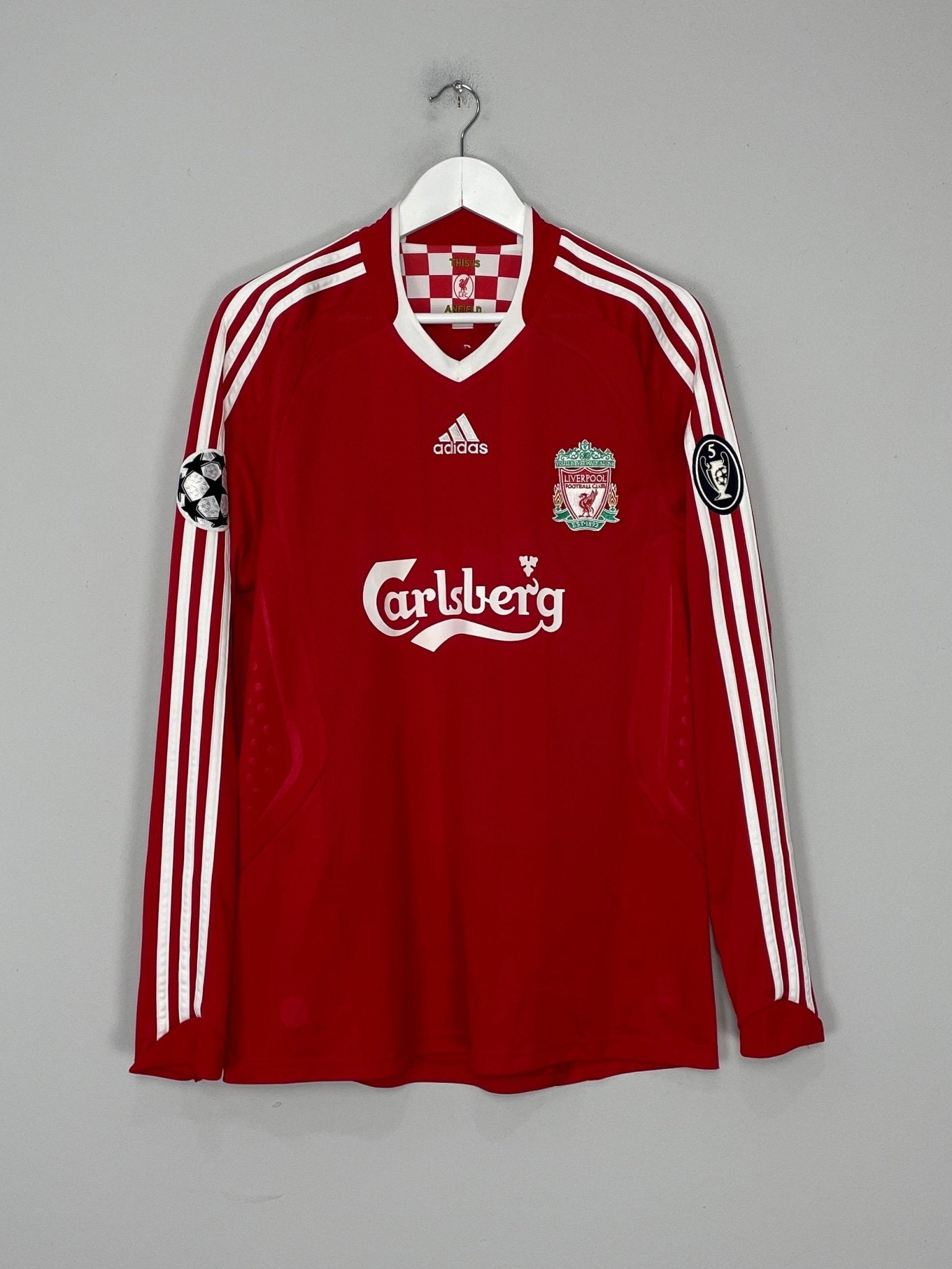 Shop 2008/10 LIVERPOOL TORRES #9 C/L L/S HOME SHIRT (M) ADIDAS, classic football shirts, vintage football shirts & retro soccer jerseys at Cult Kits