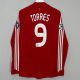 Shop 2008/10 LIVERPOOL TORRES #9 C/L L/S HOME SHIRT (M) ADIDAS, classic football shirts, vintage football shirts & retro soccer jerseys at Cult Kits