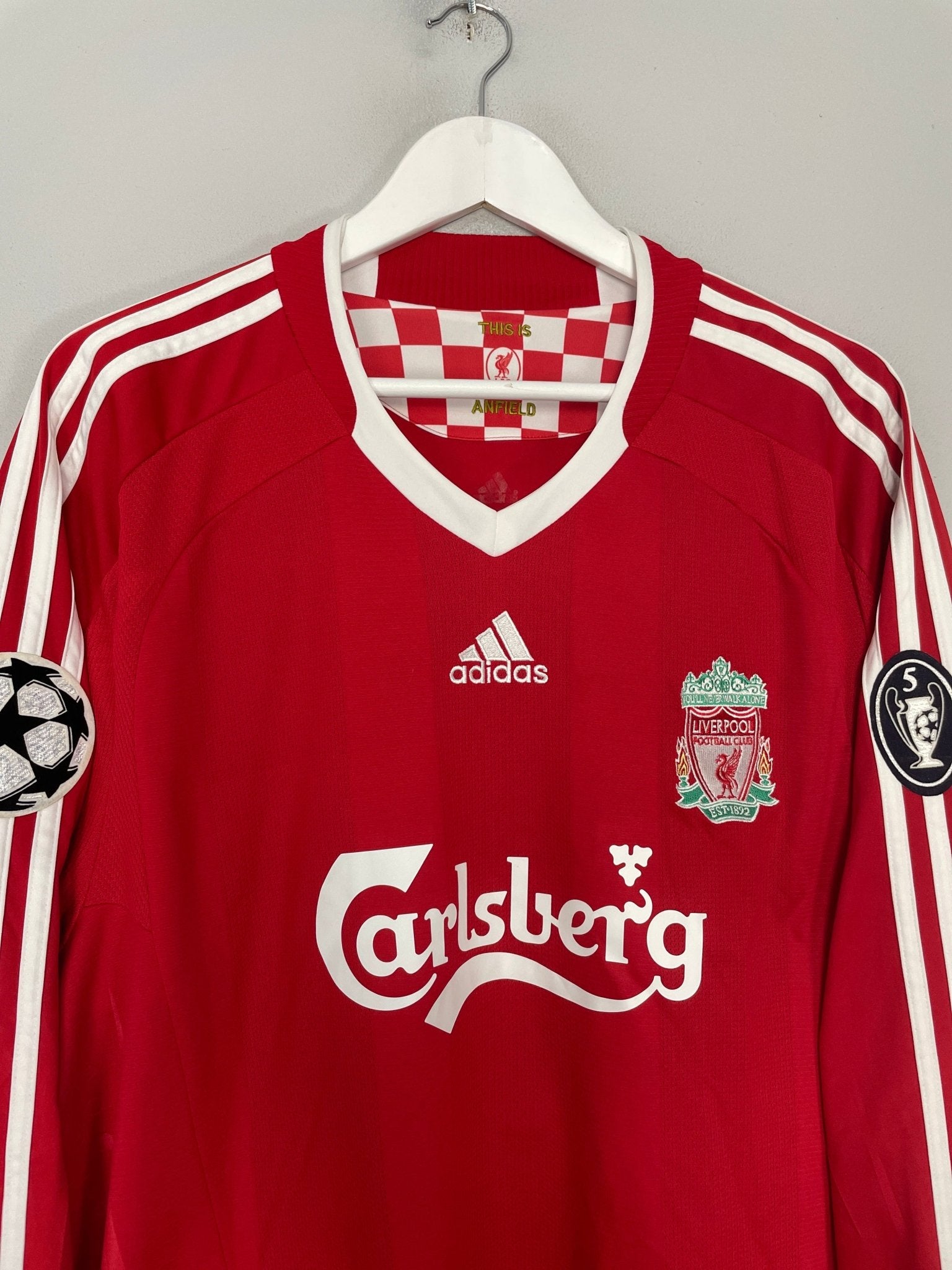 Shop 2008/10 LIVERPOOL TORRES #9 C/L L/S HOME SHIRT (XXL) ADIDAS, classic football shirts, vintage football shirts & retro soccer jerseys at Cult Kits