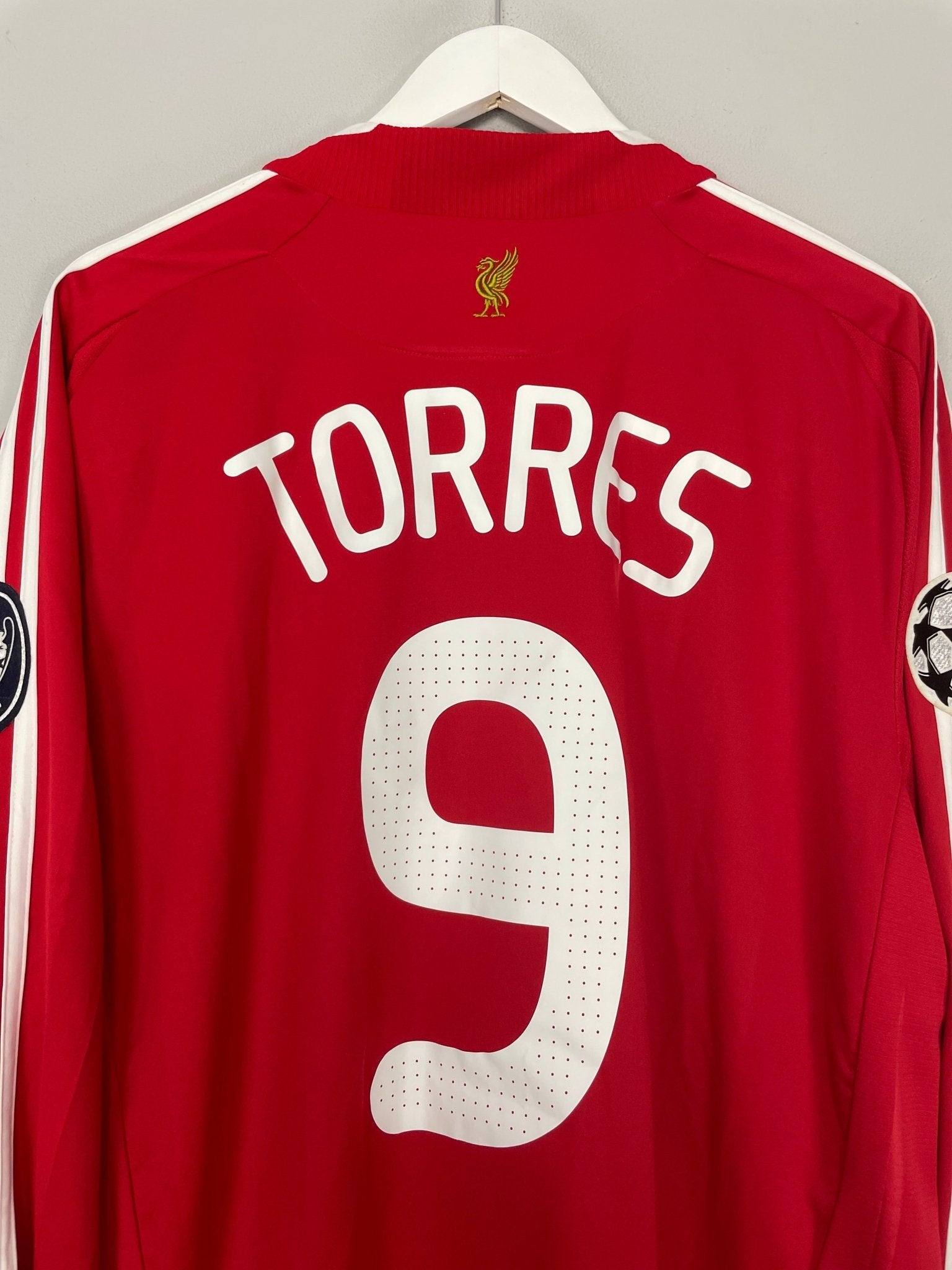 Shop 2008/10 LIVERPOOL TORRES #9 C/L L/S HOME SHIRT (XXL) ADIDAS, classic football shirts, vintage football shirts & retro soccer jerseys at Cult Kits