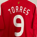 Shop 2008/10 LIVERPOOL TORRES #9 HOME SHIRT (L) ADIDAS, classic football shirts, vintage football shirts & retro soccer jerseys at Cult Kits