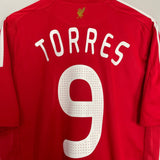 Shop 2008/10 LIVERPOOL TORRES #9 HOME SHIRT (L) ADIDAS, classic football shirts, vintage football shirts & retro soccer jerseys at Cult Kits