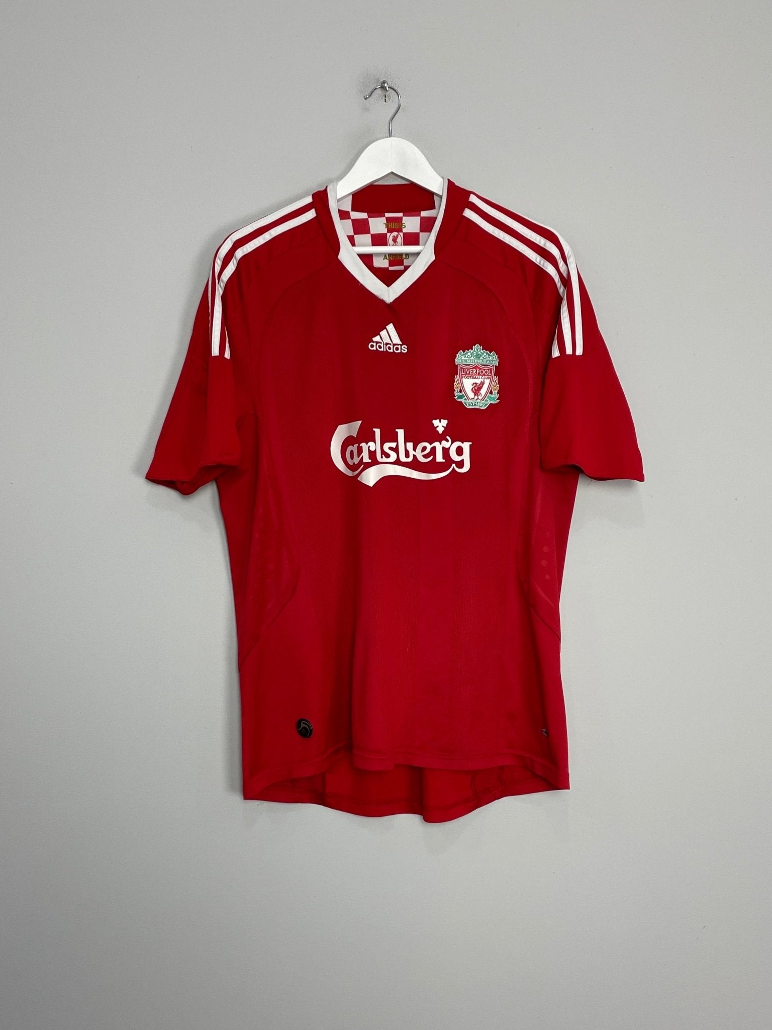 Shop 2008/10 LIVERPOOL TORRES #9 HOME SHIRT (L) ADIDAS, classic football shirts, vintage football shirts & retro soccer jerseys at Cult Kits