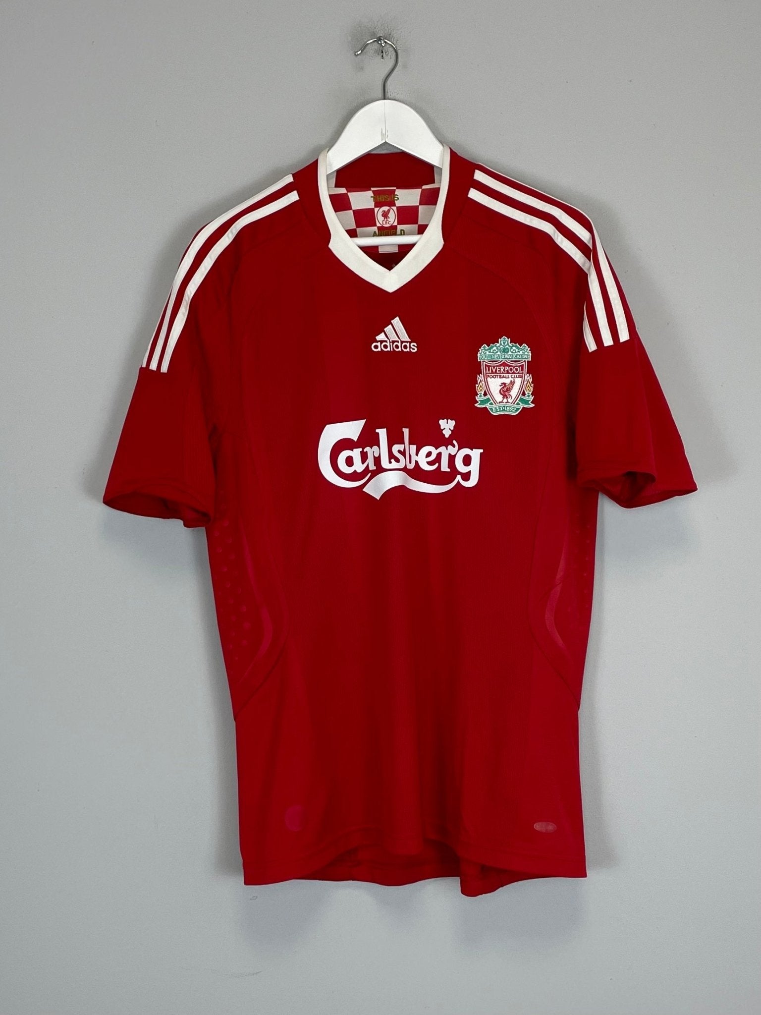 Shop 2008/10 LIVERPOOL TORRES #9 HOME SHIRT (L) ADIDAS, classic football shirts, vintage football shirts & retro soccer jerseys at Cult Kits