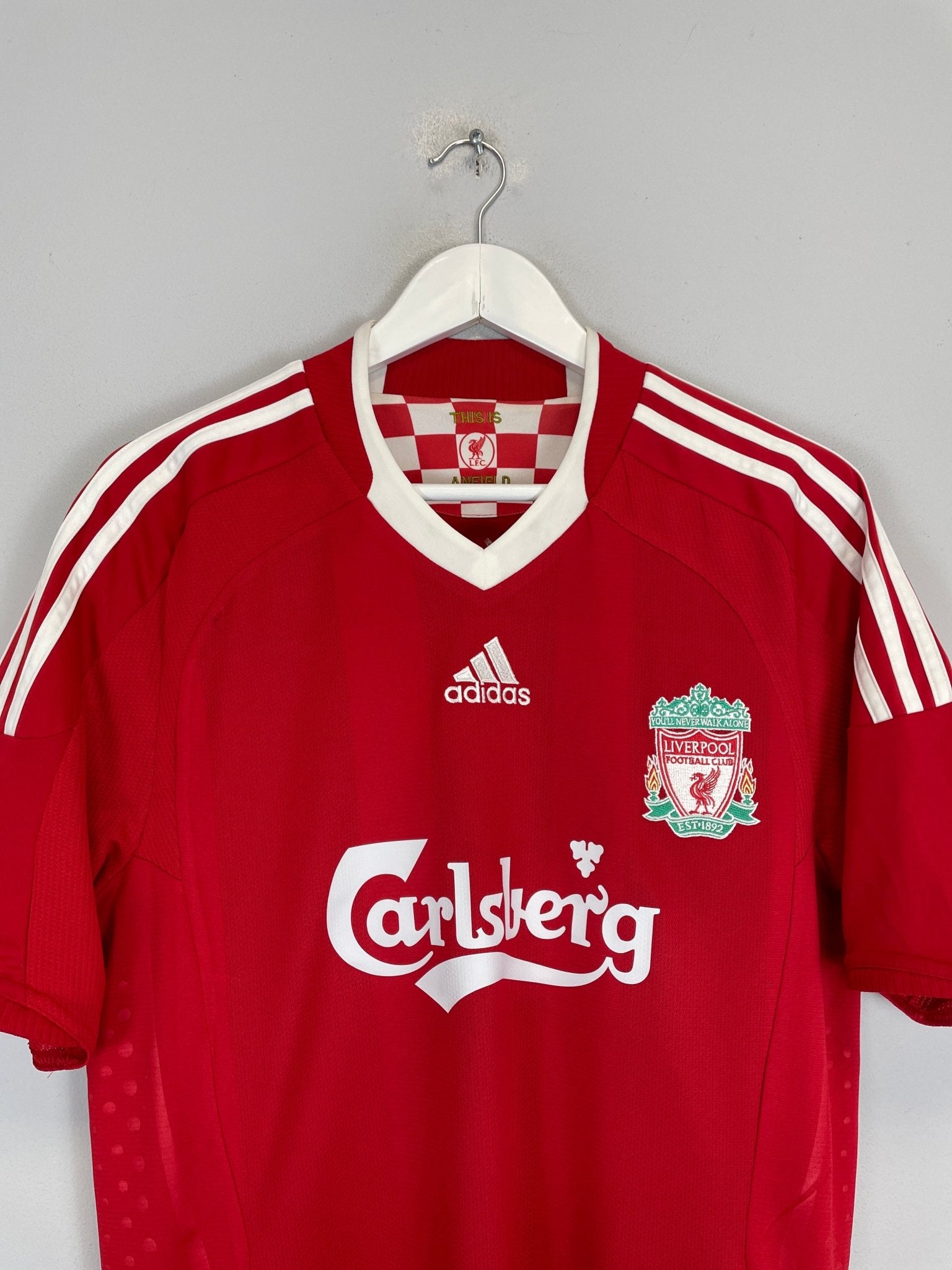 Shop 2008/10 LIVERPOOL TORRES #9 HOME SHIRT (L) ADIDAS, classic football shirts, vintage football shirts & retro soccer jerseys at Cult Kits