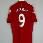 Shop 2008/10 LIVERPOOL TORRES #9 HOME SHIRT (L) ADIDAS, classic football shirts, vintage football shirts & retro soccer jerseys at Cult Kits