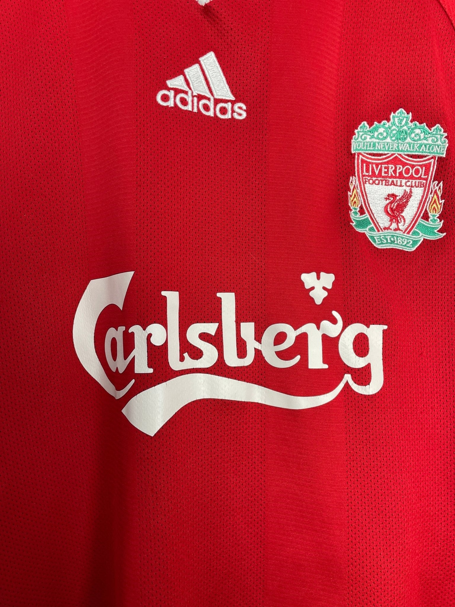 Shop 2008/10 LIVERPOOL TORRES #9 HOME SHIRT (L) ADIDAS, classic football shirts, vintage football shirts & retro soccer jerseys at Cult Kits