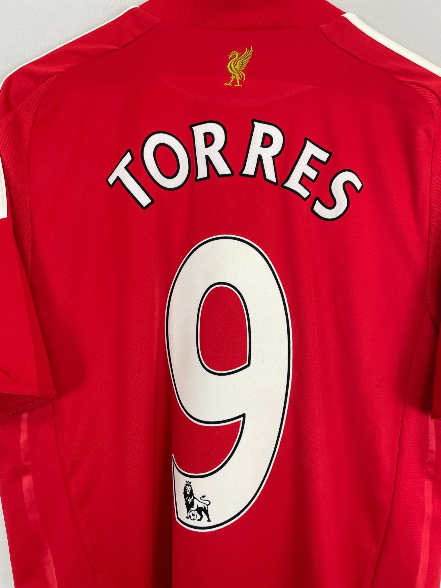 Shop 2008/10 LIVERPOOL TORRES #9 HOME SHIRT (L) ADIDAS, classic football shirts, vintage football shirts & retro soccer jerseys at Cult Kits