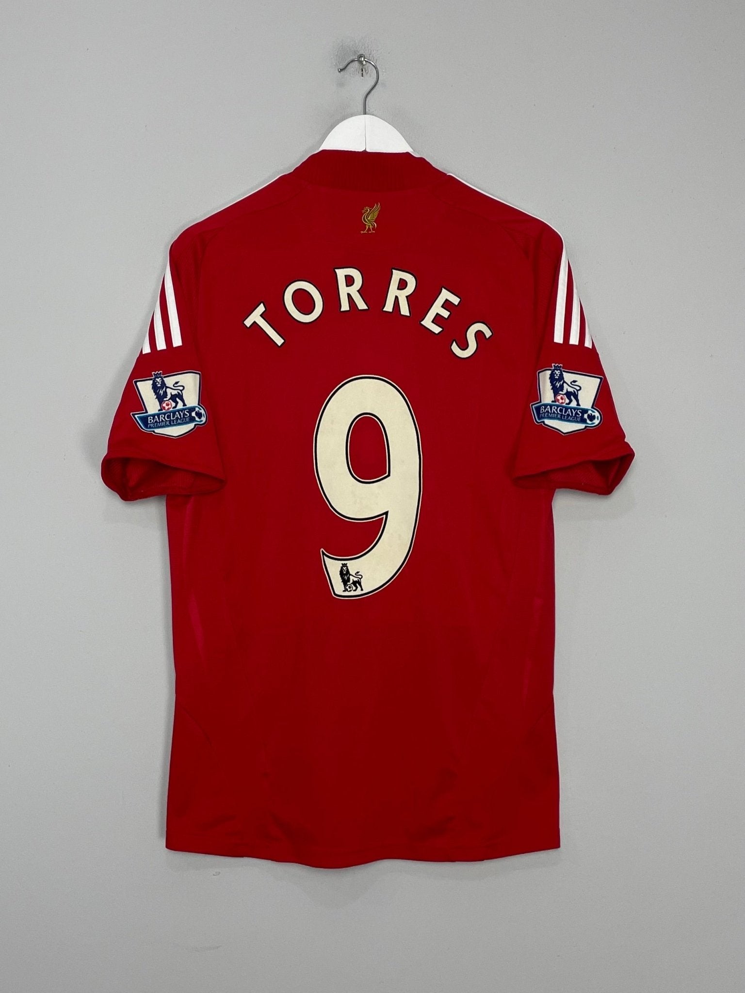 Shop 2008/10 LIVERPOOL TORRES #9 HOME SHIRT (M) ADIDAS, classic football shirts, vintage football shirts & retro soccer jerseys at Cult Kits