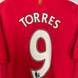 Shop 2008/10 LIVERPOOL TORRES #9 HOME SHIRT (M) ADIDAS, classic football shirts, vintage football shirts & retro soccer jerseys at Cult Kits