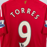 Shop 2008/10 LIVERPOOL TORRES #9 HOME SHIRT (M) ADIDAS, classic football shirts, vintage football shirts & retro soccer jerseys at Cult Kits