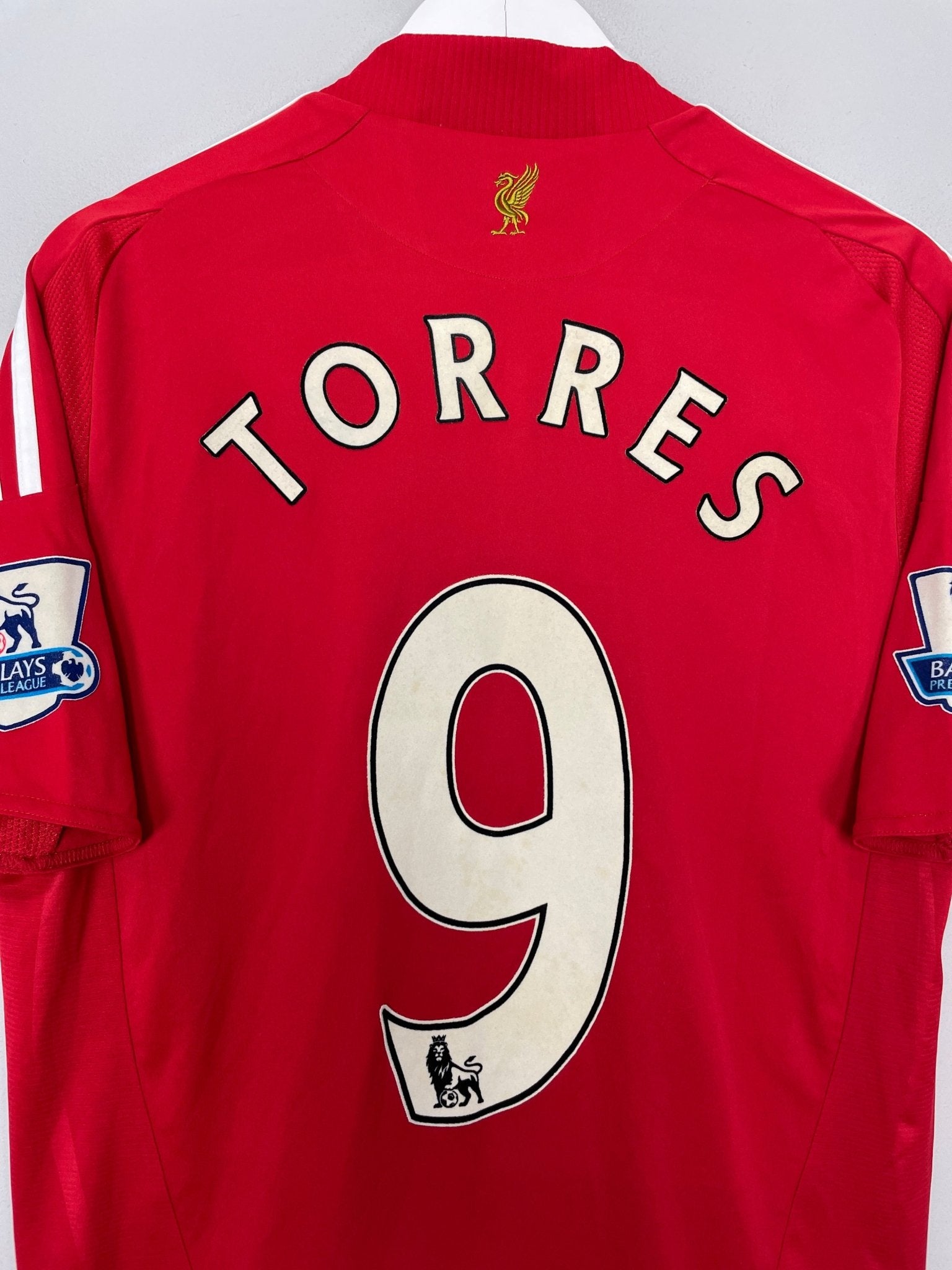 Shop 2008/10 LIVERPOOL TORRES #9 HOME SHIRT (M) ADIDAS, classic football shirts, vintage football shirts & retro soccer jerseys at Cult Kits