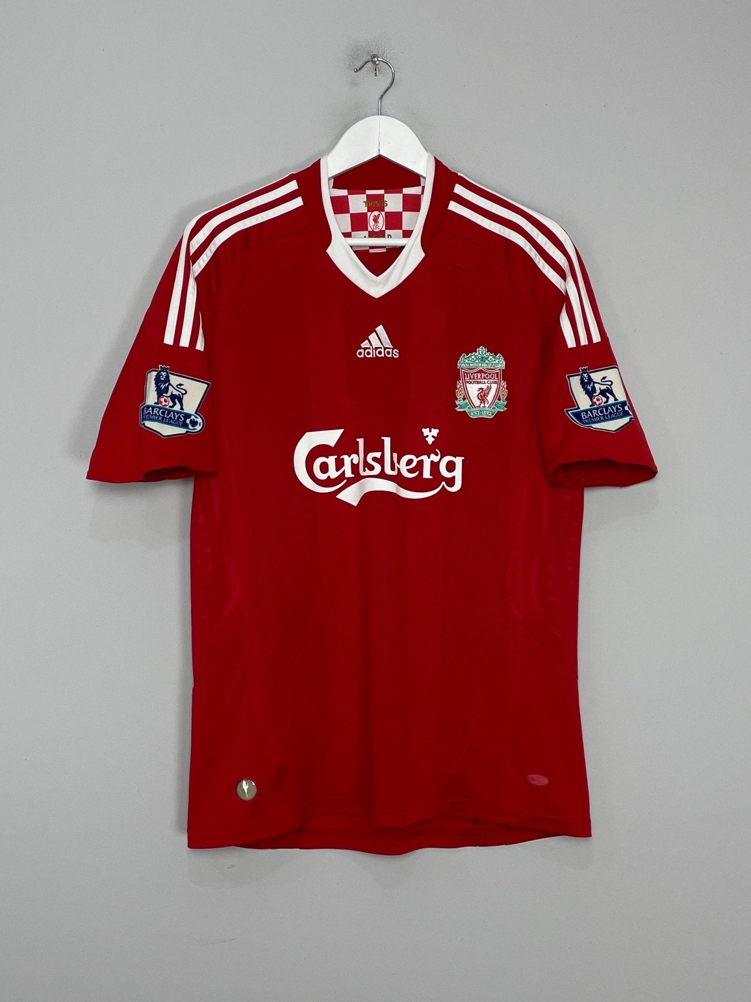 Shop 2008/10 LIVERPOOL TORRES #9 HOME SHIRT (M) ADIDAS, classic football shirts, vintage football shirts & retro soccer jerseys at Cult Kits