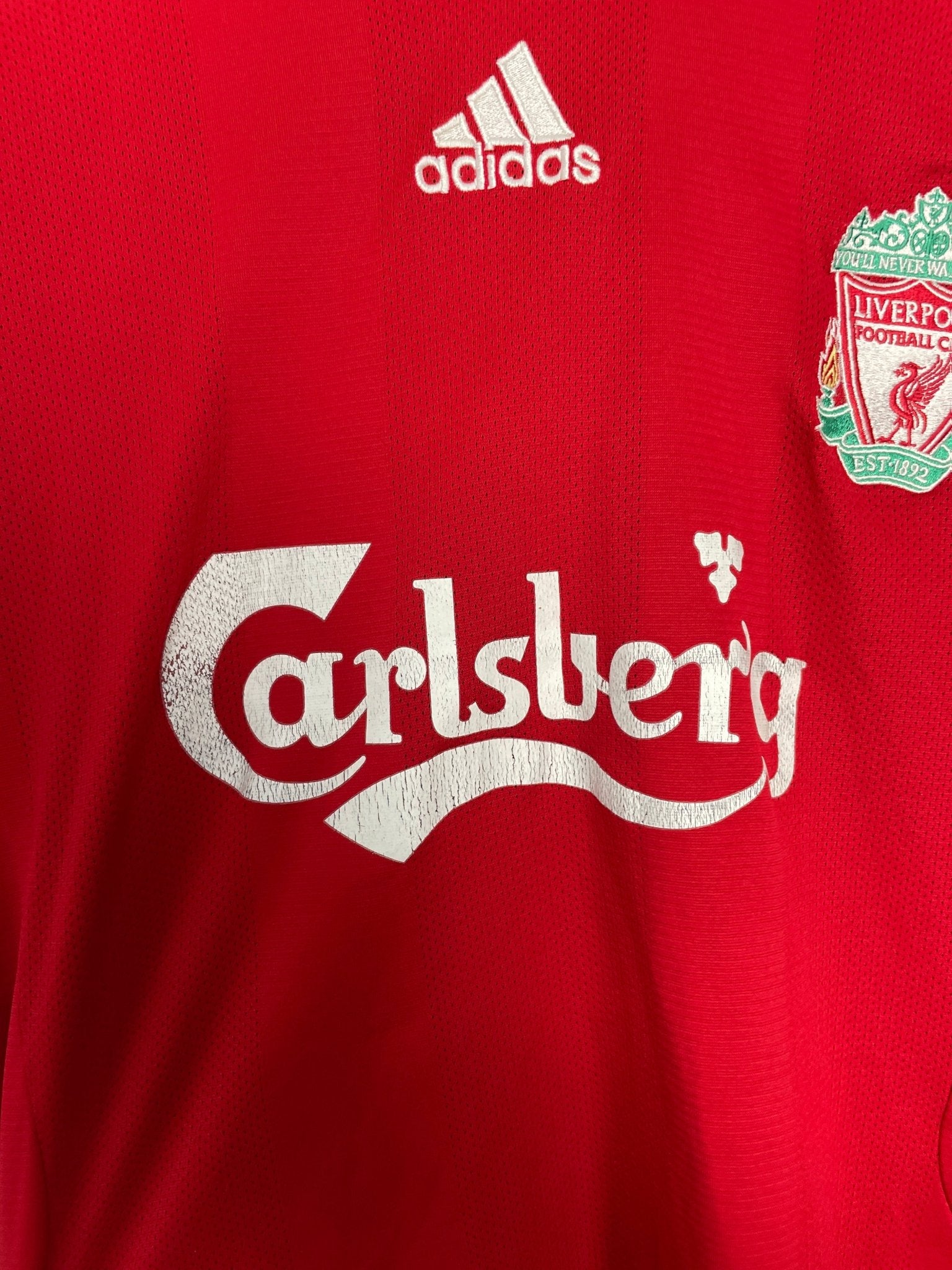 Shop 2008/10 LIVERPOOL TORRES #9 HOME SHIRT (M) ADIDAS, classic football shirts, vintage football shirts & retro soccer jerseys at Cult Kits
