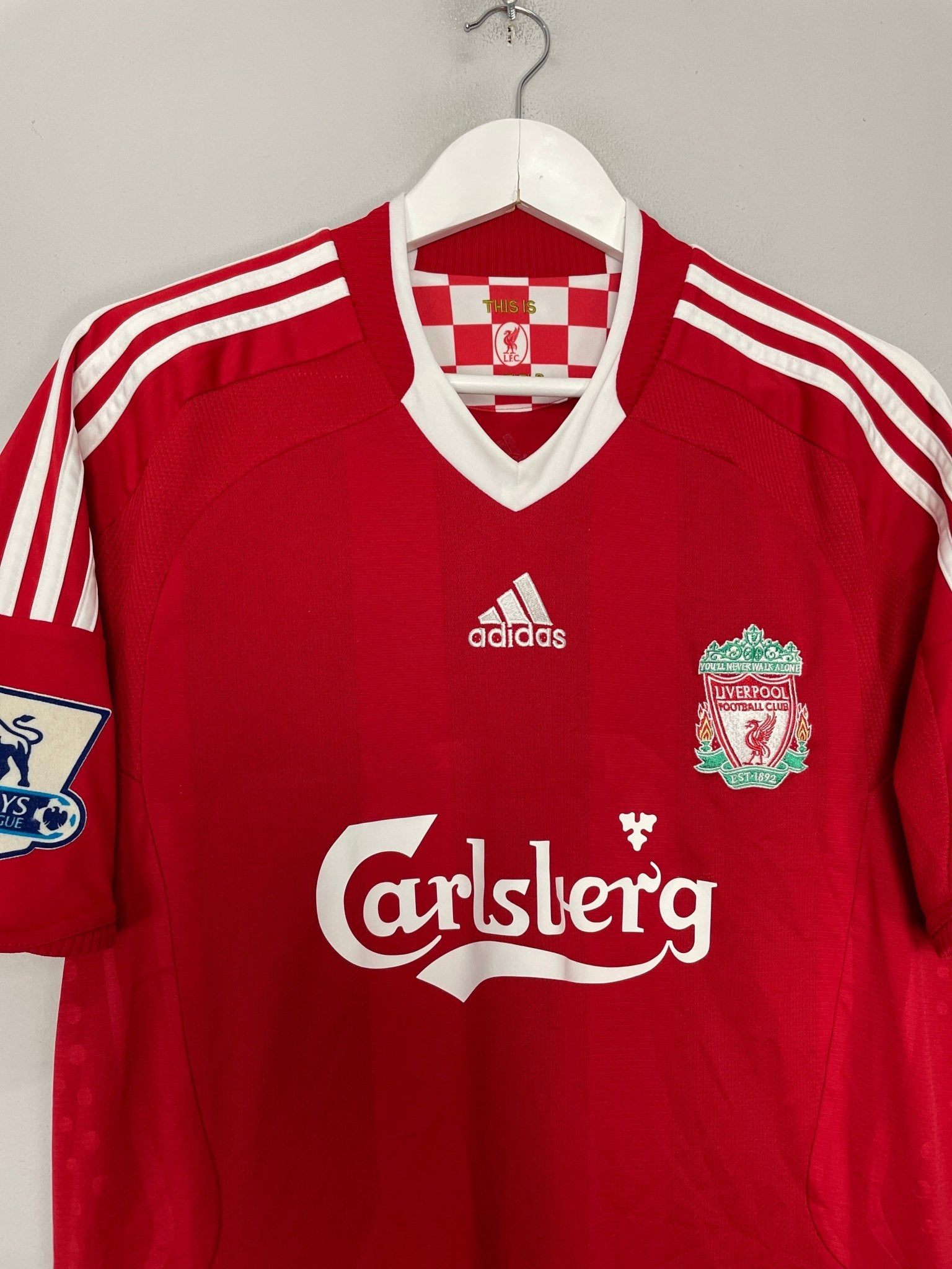 Shop 2008/10 LIVERPOOL TORRES #9 HOME SHIRT (M) ADIDAS, classic football shirts, vintage football shirts & retro soccer jerseys at Cult Kits