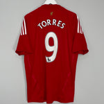 Shop 2008/10 LIVERPOOL TORRES #9 HOME SHIRT (XL) ADIDAS, classic football shirts, vintage football shirts & retro soccer jerseys at Cult Kits