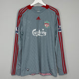 Shop 2008/10 LIVERPOOL TORRES #9 L/S AWAY SHIRT (L) ADIDAS, classic football shirts, vintage football shirts & retro soccer jerseys at Cult Kits