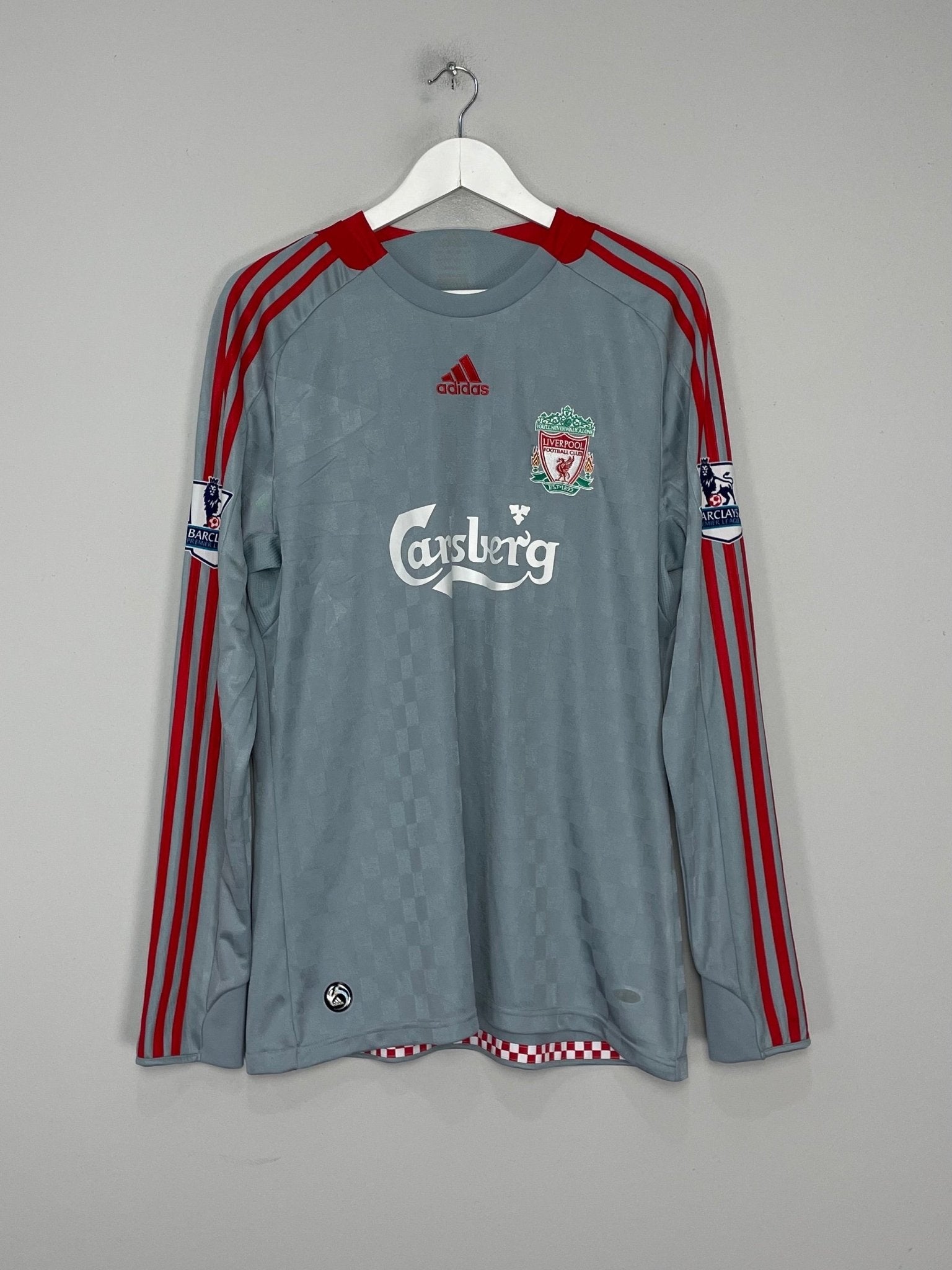 Shop 2008/10 LIVERPOOL TORRES #9 L/S AWAY SHIRT (L) ADIDAS, classic football shirts, vintage football shirts & retro soccer jerseys at Cult Kits