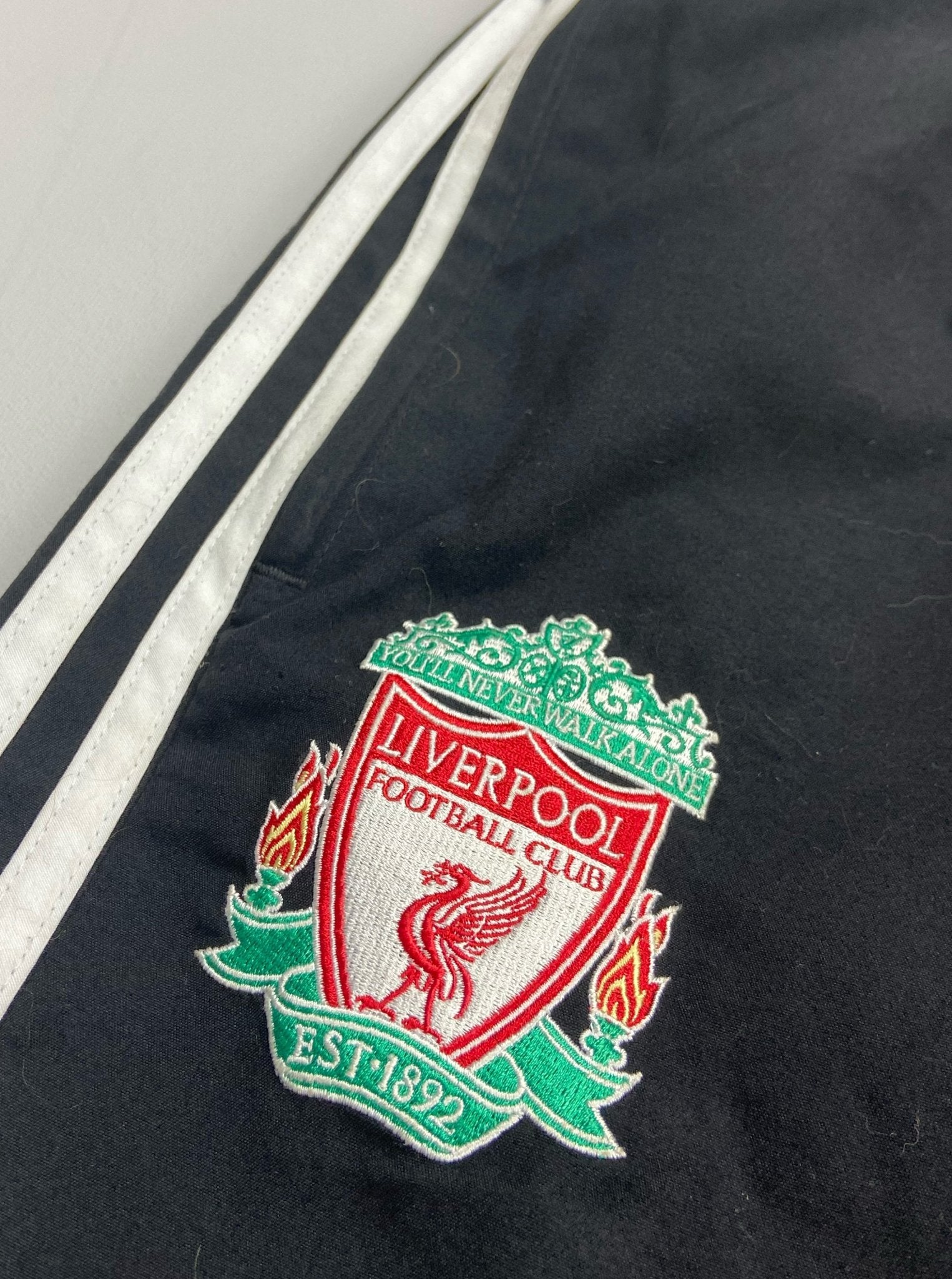 Shop 2008/10 LIVERPOOL TRACKSUIT BOTTOMS (M) ADIDAS, classic football shirts, vintage football shirts & retro soccer jerseys at Cult Kits