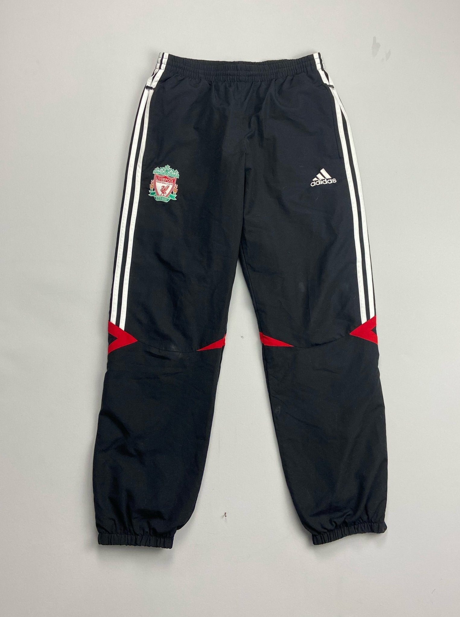 Shop 2008/10 LIVERPOOL TRACKSUIT BOTTOMS (M) ADIDAS, classic football shirts, vintage football shirts & retro soccer jerseys at Cult Kits