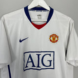 Shop 2008/10 MANCHESTER UNITED RONALDO #7 AWAY SHIRT (L) NIKE, classic football shirts, vintage football shirts & retro soccer jerseys at Cult Kits