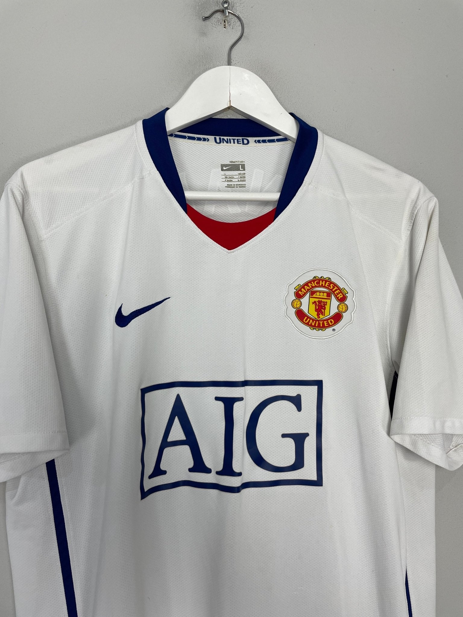 Shop 2008/10 MANCHESTER UNITED RONALDO #7 AWAY SHIRT (L) NIKE, classic football shirts, vintage football shirts & retro soccer jerseys at Cult Kits
