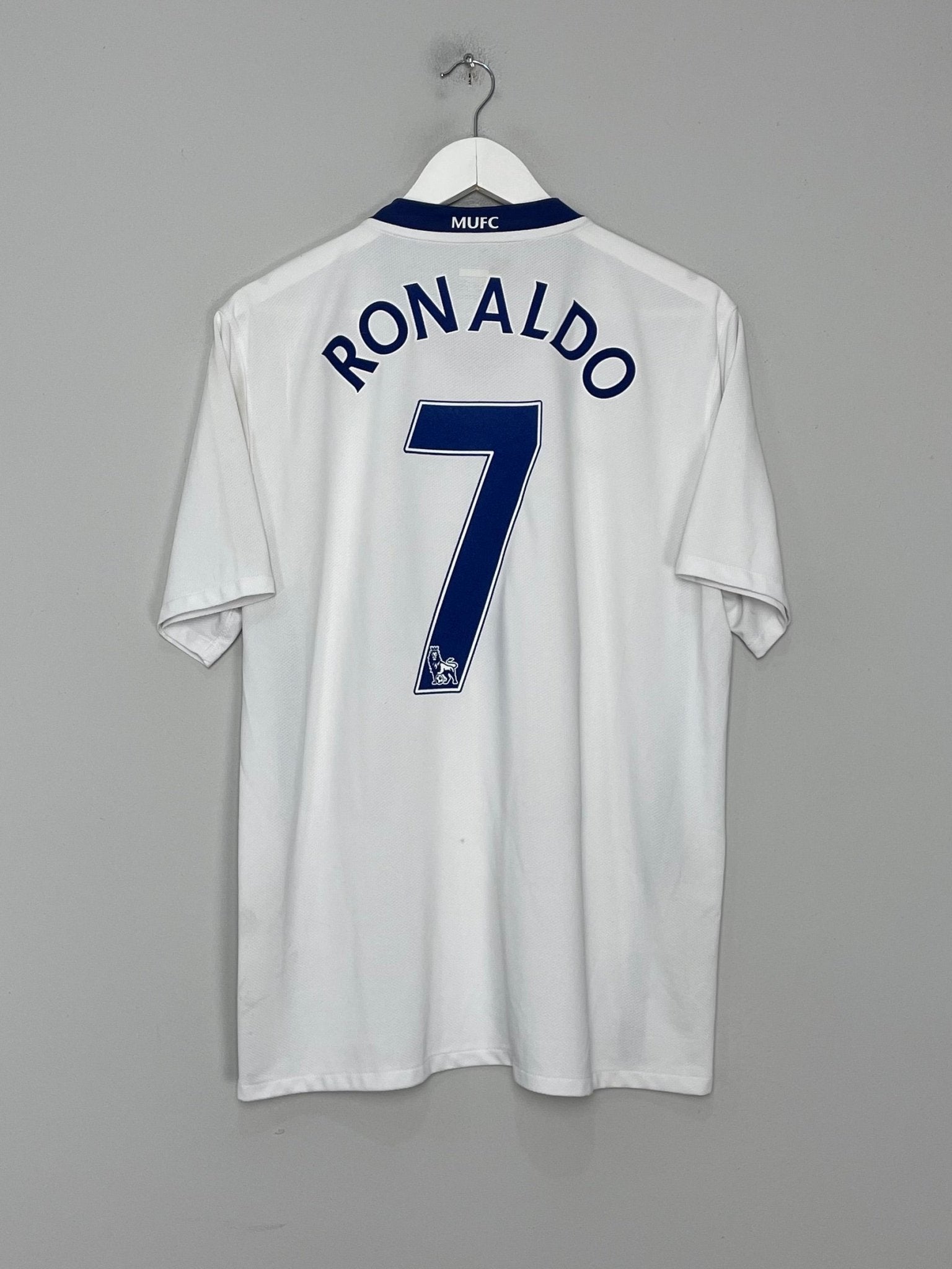 Shop 2008/10 MANCHESTER UNITED RONALDO #7 AWAY SHIRT (L) NIKE, classic football shirts, vintage football shirts & retro soccer jerseys at Cult Kits