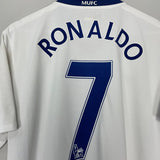 Shop 2008/10 MANCHESTER UNITED RONALDO #7 AWAY SHIRT (L) NIKE, classic football shirts, vintage football shirts & retro soccer jerseys at Cult Kits