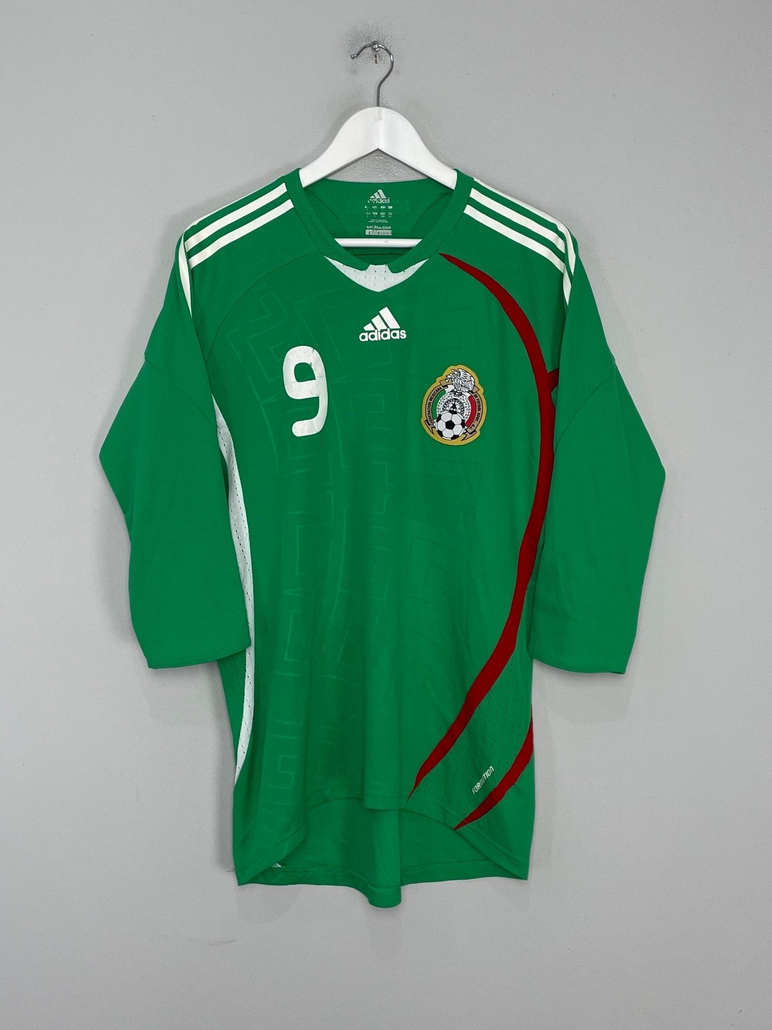 Shop 2008/10 MEXICO HUGO SANCHEZ #9 HOME SHIRT (L) ADIDAS, classic football shirts, vintage football shirts & retro soccer jerseys at Cult Kits
