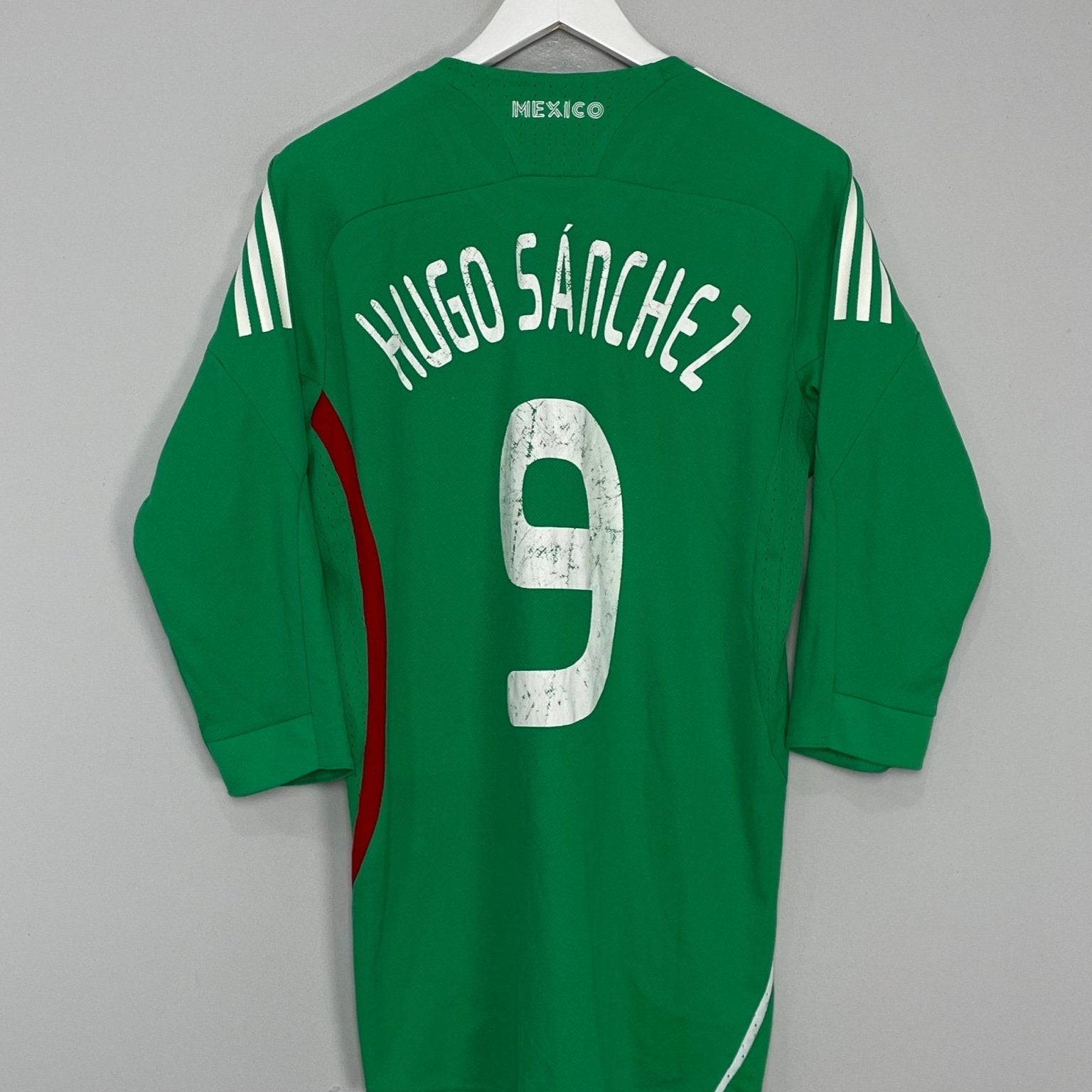 Shop 2008/10 MEXICO HUGO SANCHEZ #9 HOME SHIRT (L) ADIDAS, classic football shirts, vintage football shirts & retro soccer jerseys at Cult Kits