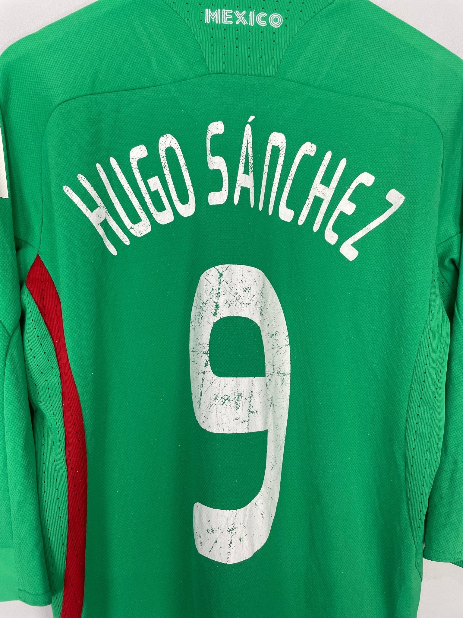Shop 2008/10 MEXICO HUGO SANCHEZ #9 HOME SHIRT (L) ADIDAS, classic football shirts, vintage football shirts & retro soccer jerseys at Cult Kits