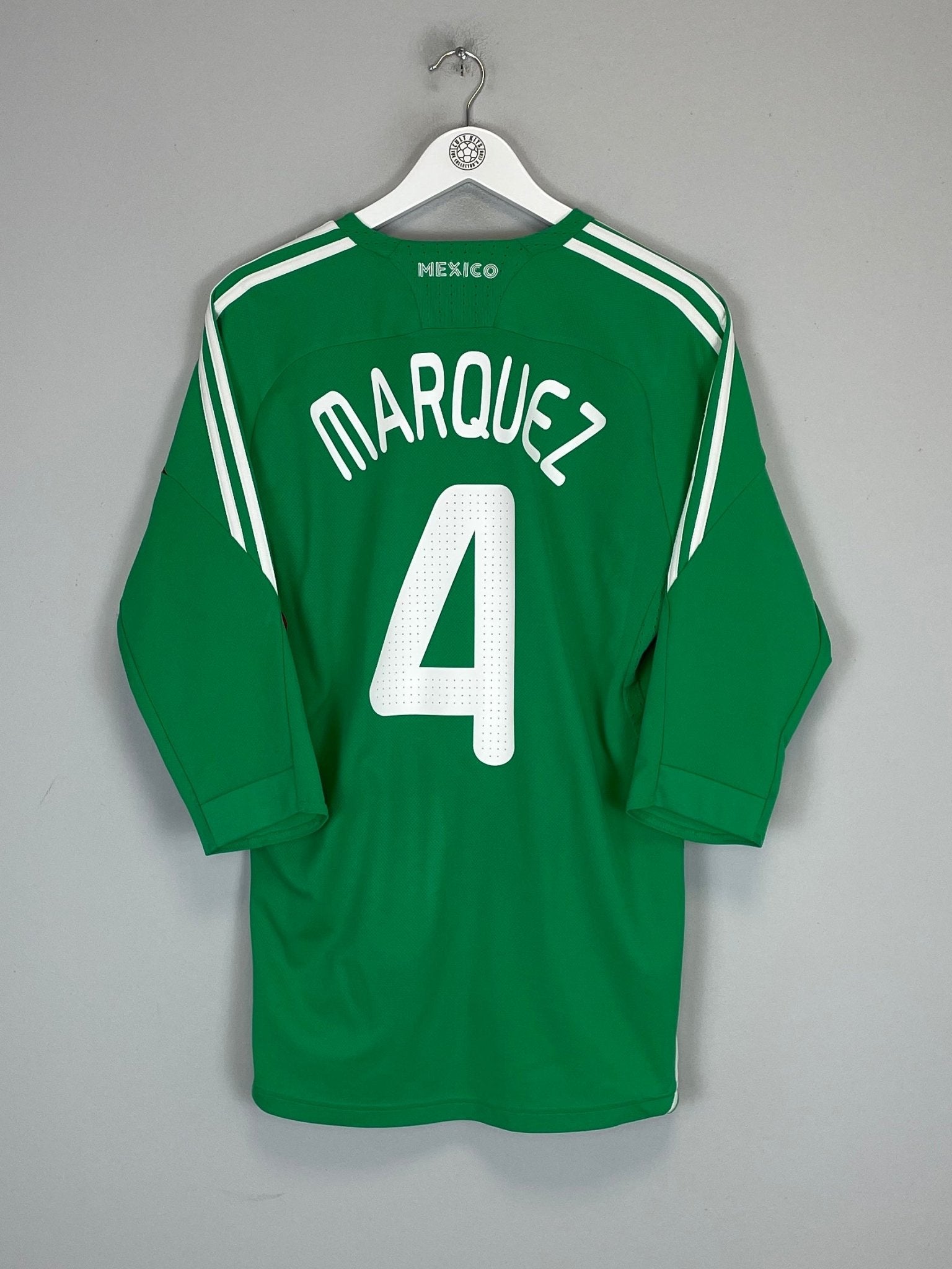 Shop 2008/10 MEXICO R.MARQUEZ #4 HOME SHIRT (M) ADIDAS, classic football shirts, vintage football shirts & retro soccer jerseys at Cult Kits