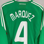 Shop 2008/10 MEXICO R.MARQUEZ #4 HOME SHIRT (M) ADIDAS, classic football shirts, vintage football shirts & retro soccer jerseys at Cult Kits