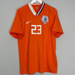 Shop 2008/10 NETHERLANDS VAN DER VAART #23 HOME SHIRT (L) NIKE, classic football shirts, vintage football shirts & retro soccer jerseys at Cult Kits
