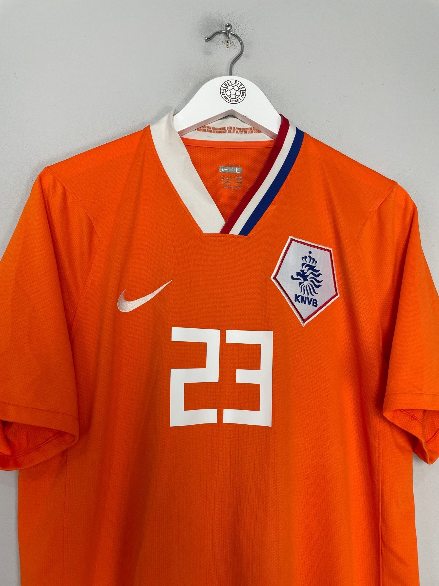 Shop 2008/10 NETHERLANDS VAN DER VAART #23 HOME SHIRT (L) NIKE, classic football shirts, vintage football shirts & retro soccer jerseys at Cult Kits