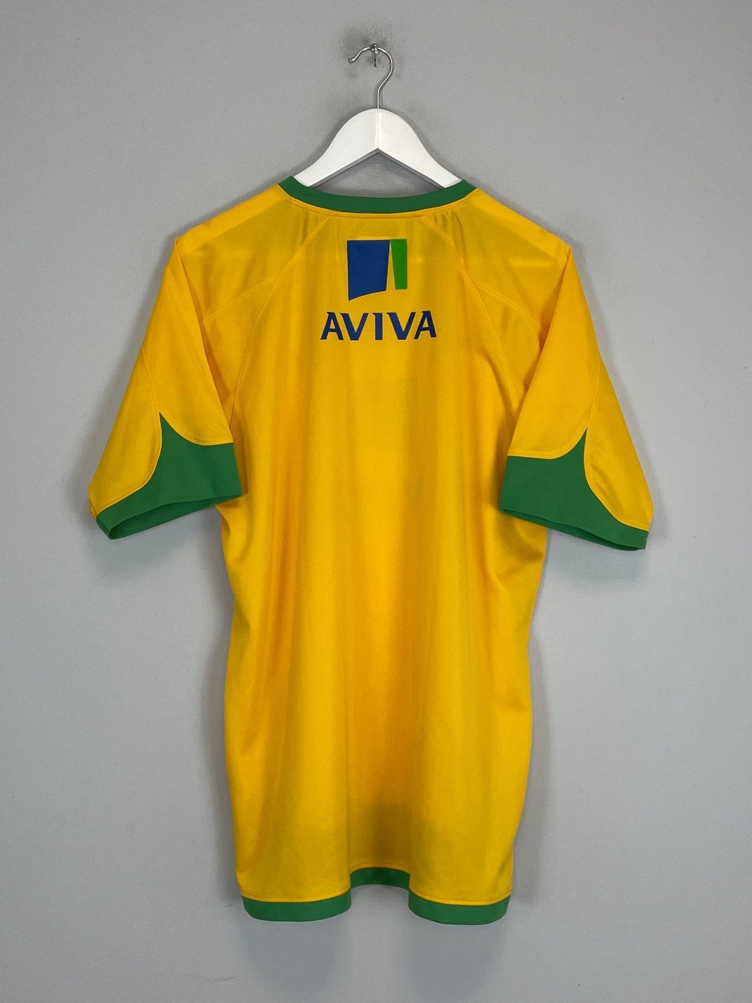 Shop 2008/10 NORWICH CITY HOME SHIRT (L) XARA, classic football shirts, vintage football shirts & retro soccer jerseys at Cult Kits