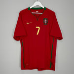 Shop 2008/10 PORTUGAL RONALDO #7 HOME SHIRT (XL) NIKE, classic football shirts, vintage football shirts & retro soccer jerseys at Cult Kits