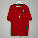 Shop 2008/10 PORTUGAL RONALDO #7 HOME SHIRT (XL) NIKE, classic football shirts, vintage football shirts & retro soccer jerseys at Cult Kits