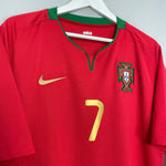 Shop 2008/10 PORTUGAL RONALDO #7 HOME SHIRT (XL) NIKE, classic football shirts, vintage football shirts & retro soccer jerseys at Cult Kits