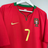 Shop 2008/10 PORTUGAL RONALDO #7 HOME SHIRT (XL) NIKE, classic football shirts, vintage football shirts & retro soccer jerseys at Cult Kits