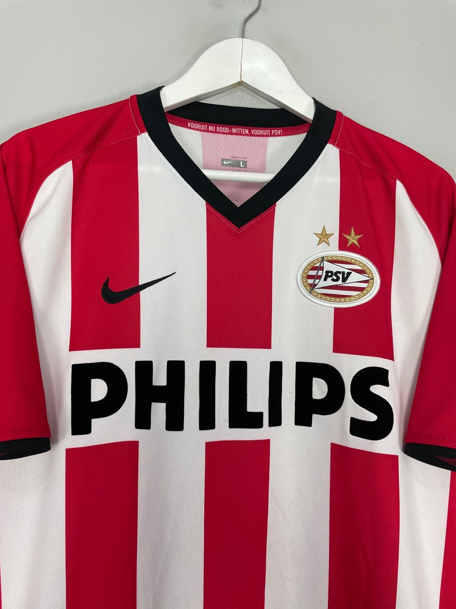 Shop 2008/10 PSV HOME SHIRT (L) NIKE, classic football shirts, vintage football shirts & retro soccer jerseys at Cult Kits