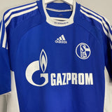 Shop 2008/10 SCHALKE FARFAN #17 HOME SHIRT (M) ADIDAS, classic football shirts, vintage football shirts & retro soccer jerseys at Cult Kits