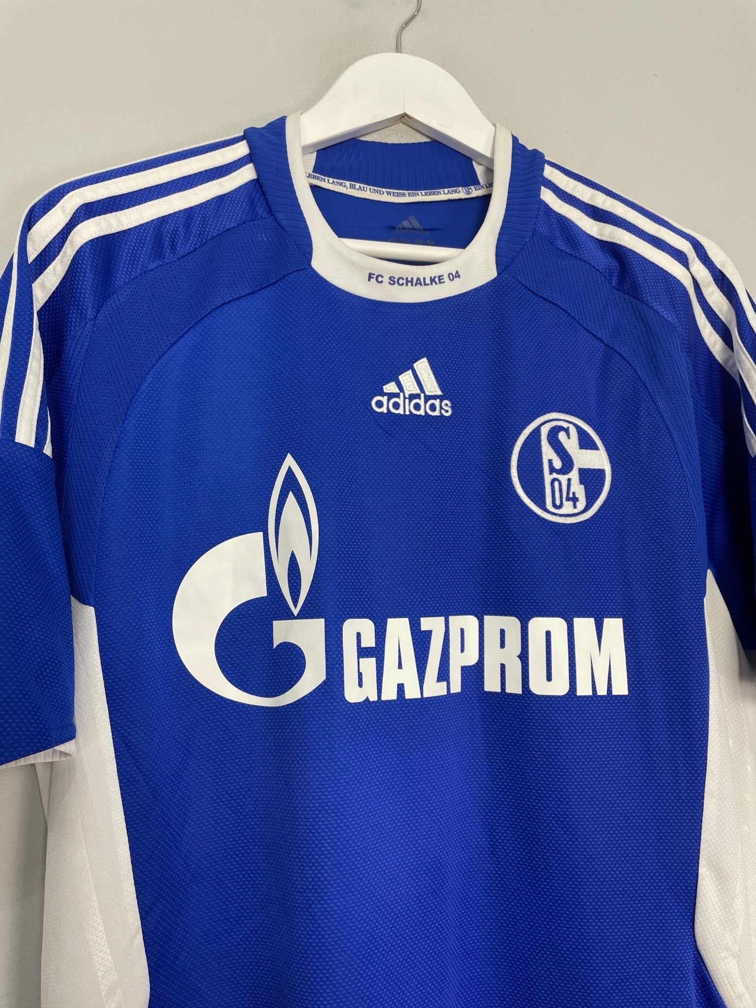 Shop 2008/10 SCHALKE FARFAN #17 HOME SHIRT (M) ADIDAS, classic football shirts, vintage football shirts & retro soccer jerseys at Cult Kits